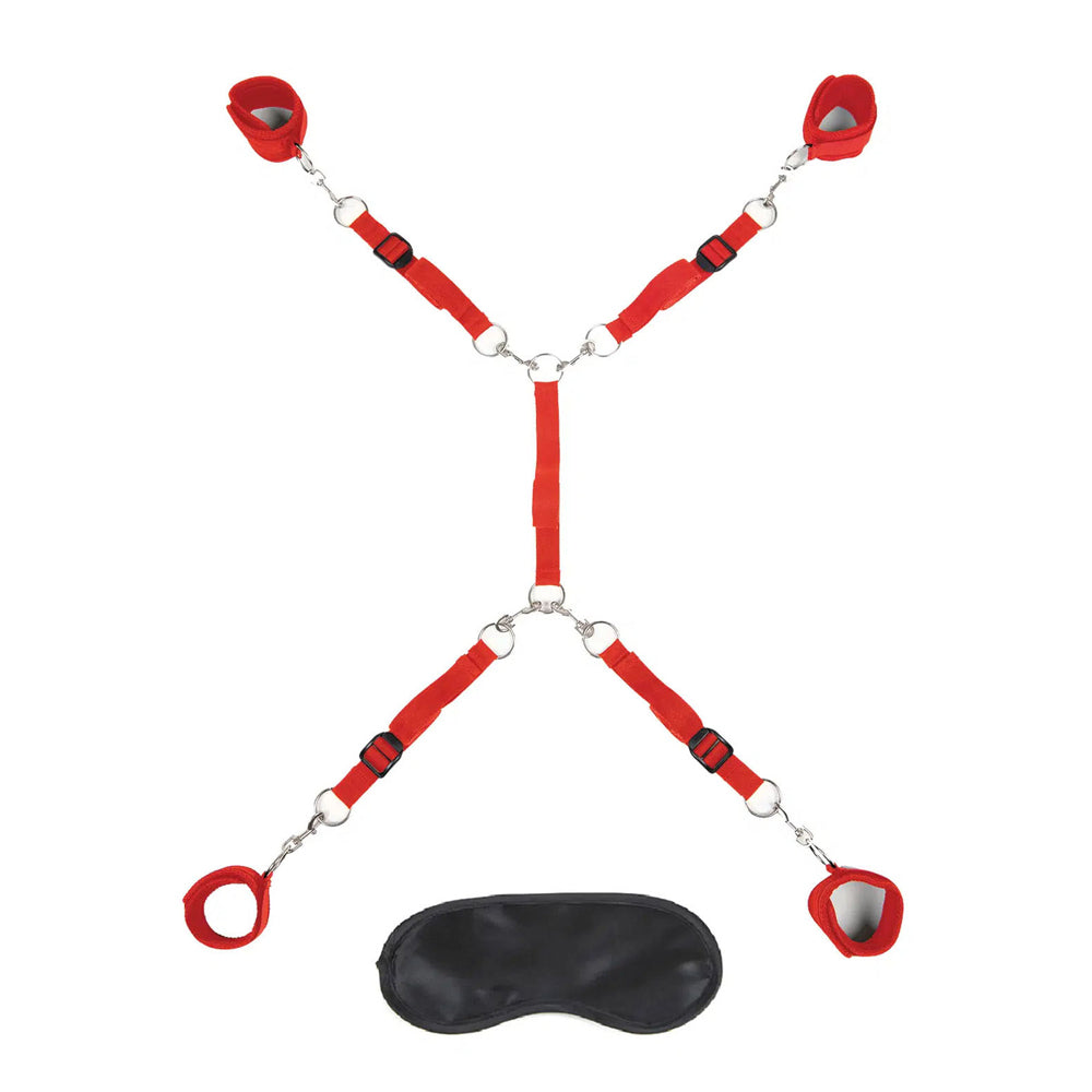 7Pc Bed Spreader Red | 4890808278543 | Available at EroticWarehouse.com