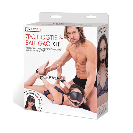 7Pc Hogtie & Ball Gag Kit | 4890808279342 | Available at EroticWarehouse.com