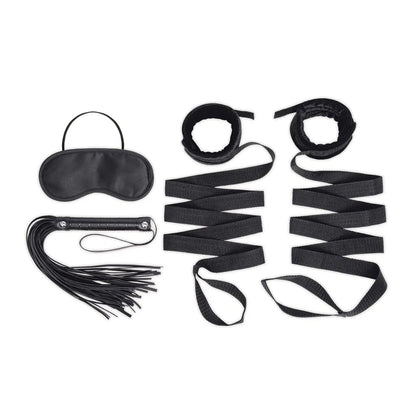 4Pc Bondage Bed Strap & Flogger Kit | 4890808279366 | Available at EroticWarehouse.com