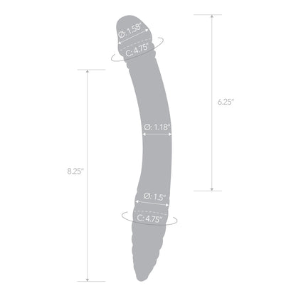 Glas 11" Double-Sided Glass Dildo For G-Spot P-Spot Stimulation | 4890808282977 | Available at EroticWarehouse.com