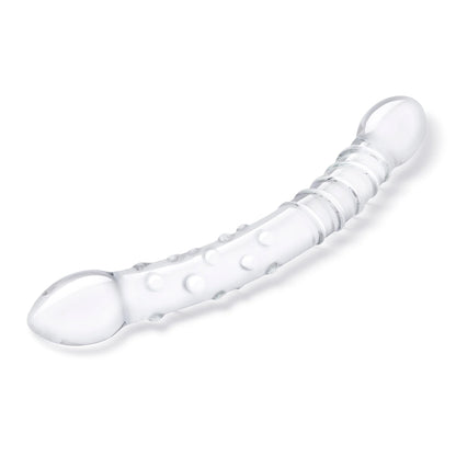 Glas 12" Girthy Double Trouble Glass Dildo | 4890808282984 | Available at EroticWarehouse.com