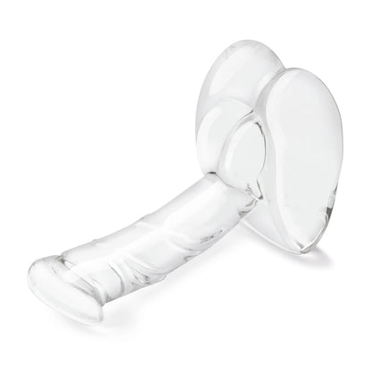 Glas 7.5" Rideable Standing Glass Cock With Stability Base | 4890808283059 | Available at EroticWarehouse.com