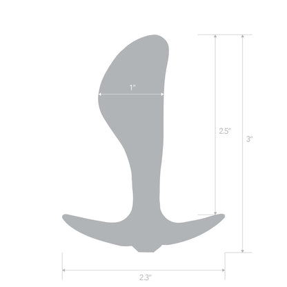 2.5" Stainless Steel Bling Prostate Massager Plug | 4890808283257 | Available at EroticWarehouse.com