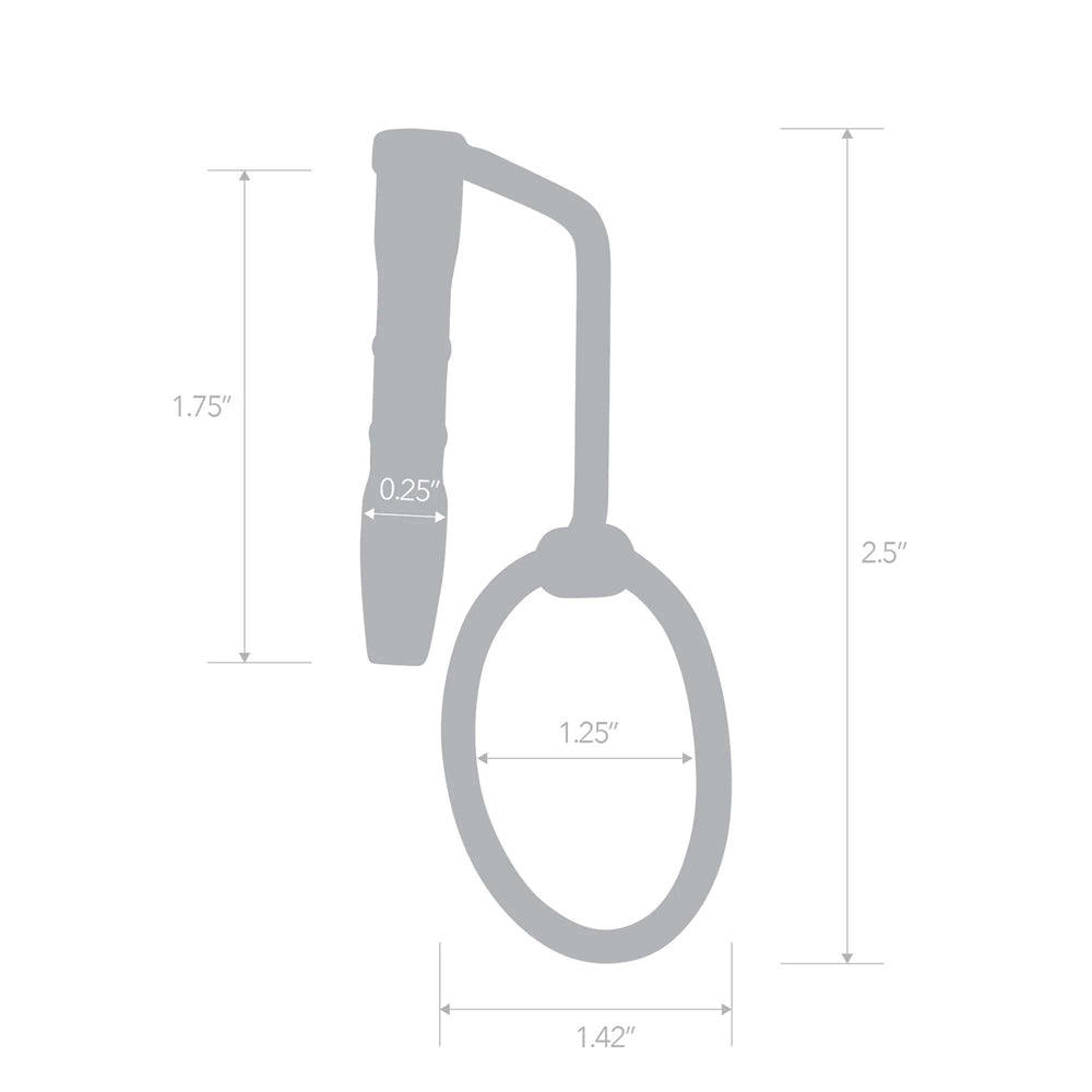 Stainless Steel Sperm Stopper With Glans Ring | 4890808283288 | Available at EroticWarehouse.com