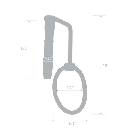 Stainless Steel Sperm Stopper With Glans Ring | 4890808283288 | Available at EroticWarehouse.com