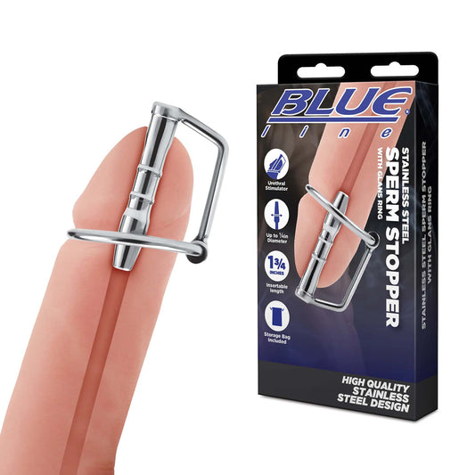 Stainless Steel Sperm Stopper With Glans Ring | 4890808283288 | Available at EroticWarehouse.com