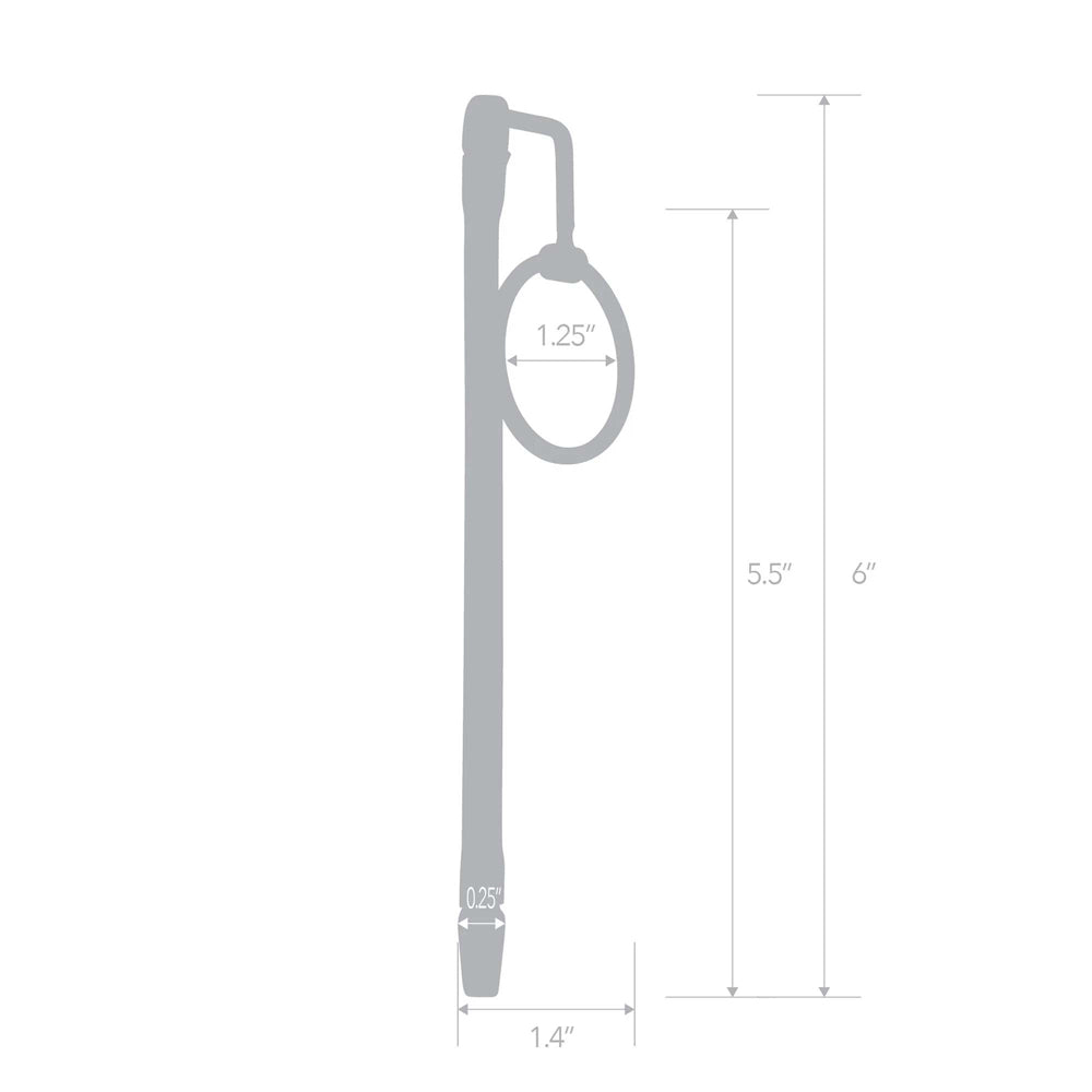 Stainless Steel Cock Ring Catheter Urethral Plug | 4890808283301 | Available at EroticWarehouse.com
