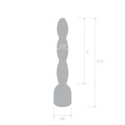 2" Stainless Steel Bling Bling Wavy Penis Plug | 4890808283332 | Available at EroticWarehouse.com
