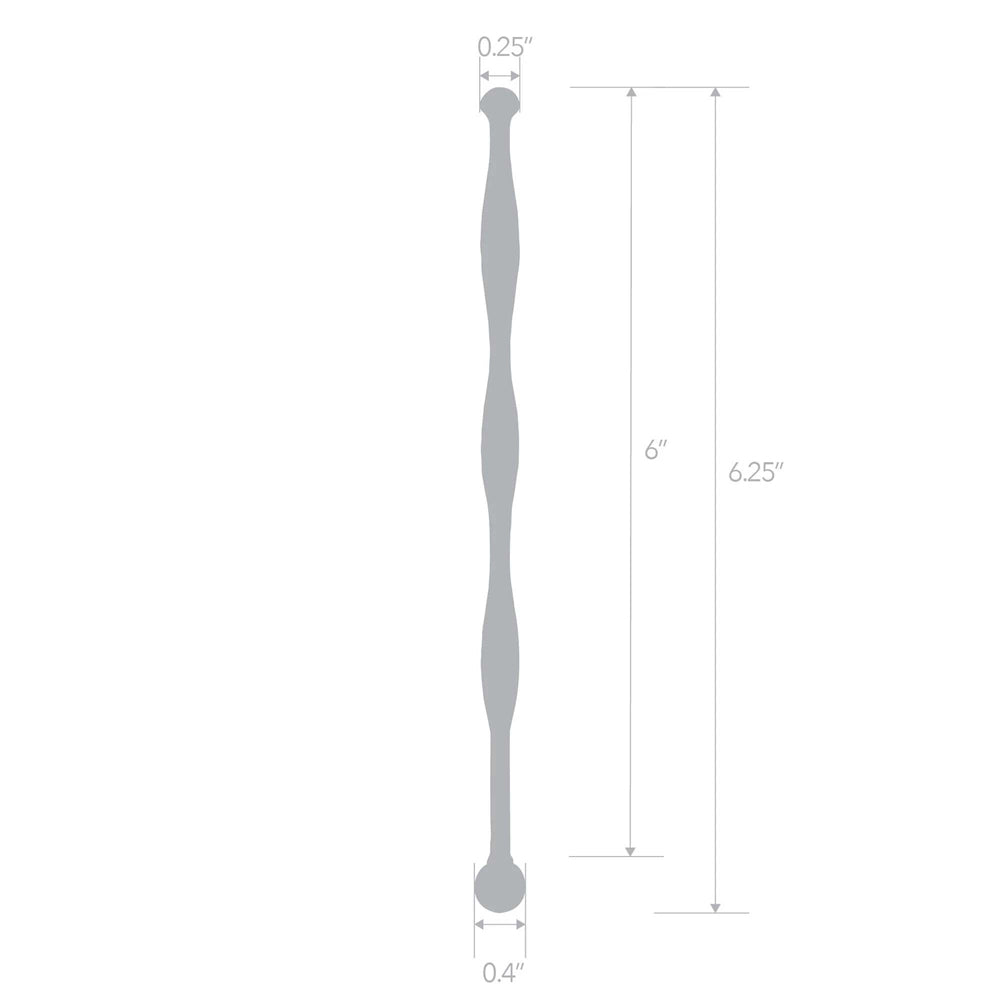 6" Stainless Steel Wavy Urethral Sound | 4890808283349 | Available at EroticWarehouse.com