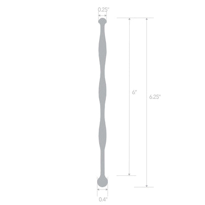 6" Stainless Steel Wavy Urethral Sound | 4890808283349 | Available at EroticWarehouse.com