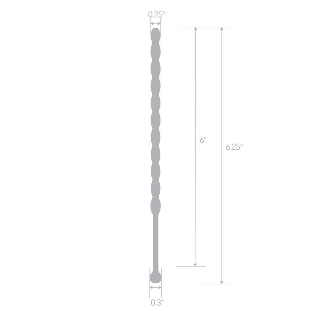 6" Stainless Steel Teardrop Urethral Sound | 4890808283356 | Available at EroticWarehouse.com
