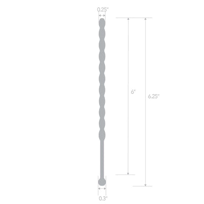 6" Stainless Steel Teardrop Urethral Sound | 4890808283356 | Available at EroticWarehouse.com