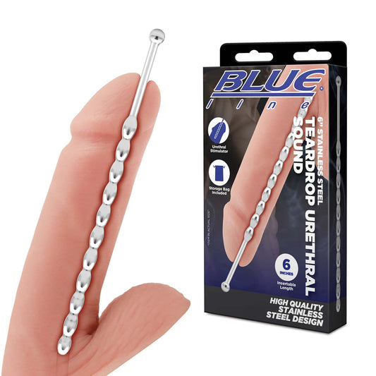 6" Stainless Steel Teardrop Urethral Sound | 4890808283356 | Available at EroticWarehouse.com