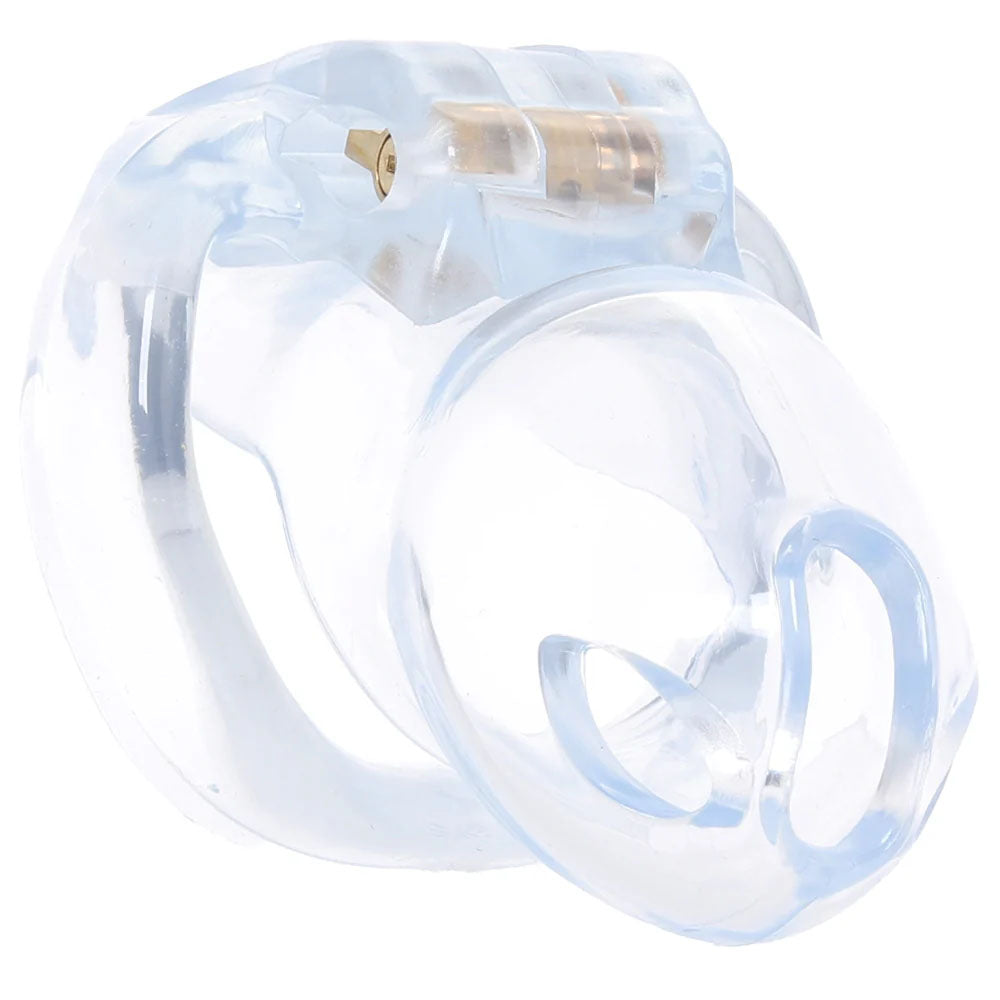 Lockmaster 3.5" Side Lock See Thru Chastity Cage | 4890808285312 | Available at EroticWarehouse.com
