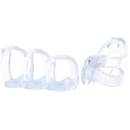 Lockmaster 3.5" Side Lock See Thru Chastity Cage | 4890808285312 | Available at EroticWarehouse.com