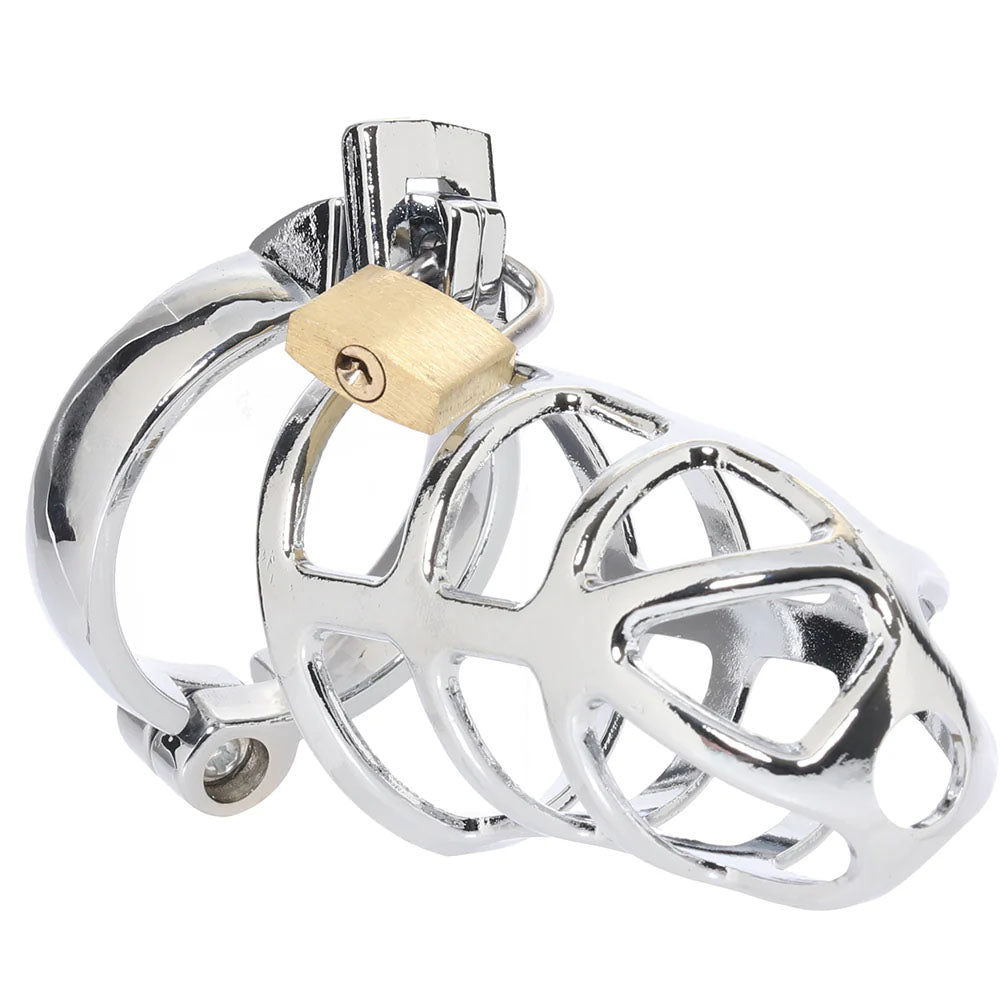 Lockmaster 3.75" Stainless Steel Prisoner Cock Cage | 4890808285329 | Available at EroticWarehouse.com