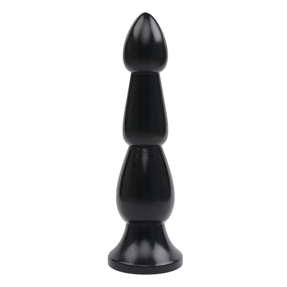 9" Ribbed Butt Plug | 4890808288962 | Available at EroticWarehouse.com