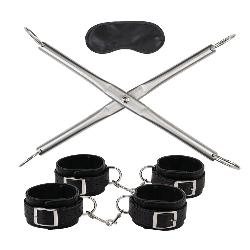 Hog-Tie Spreader Bar With Detachable Wrist & Ankle Cuffs | 4890808292426 | Available at EroticWarehouse.com