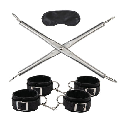 Hog-Tie Spreader Bar With Detachable Wrist & Ankle Cuffs | 4890808292426 | Available at EroticWarehouse.com