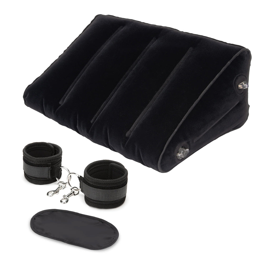 Inflatable Position Wedge With Detachable Cuffs | 4890808292433 | Available at EroticWarehouse.com