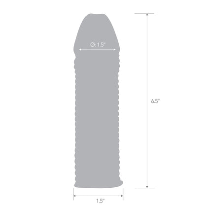 6.5" Wavy Ribbed Penis Extension | 4890808292471 | Available at EroticWarehouse.com