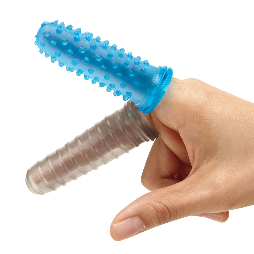 2-Pack Anal Stimulating Finger Sleeves | 4890808292495 | Available at EroticWarehouse.com