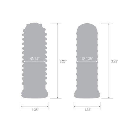 2-Pack Anal Stimulating Finger Sleeves | 4890808292495 | Available at EroticWarehouse.com