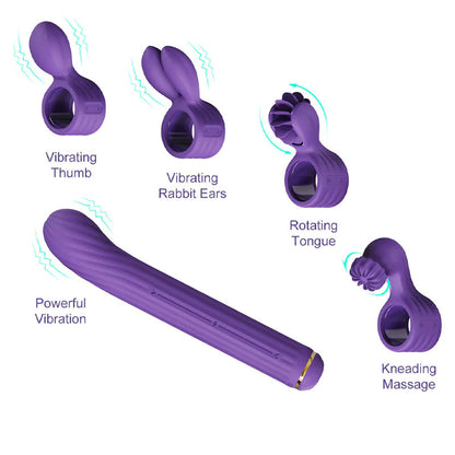 Magic Stick Multi Functioning Vibrator S1 Plus Purple | 4897127060316 | Available at EroticWarehouse.com