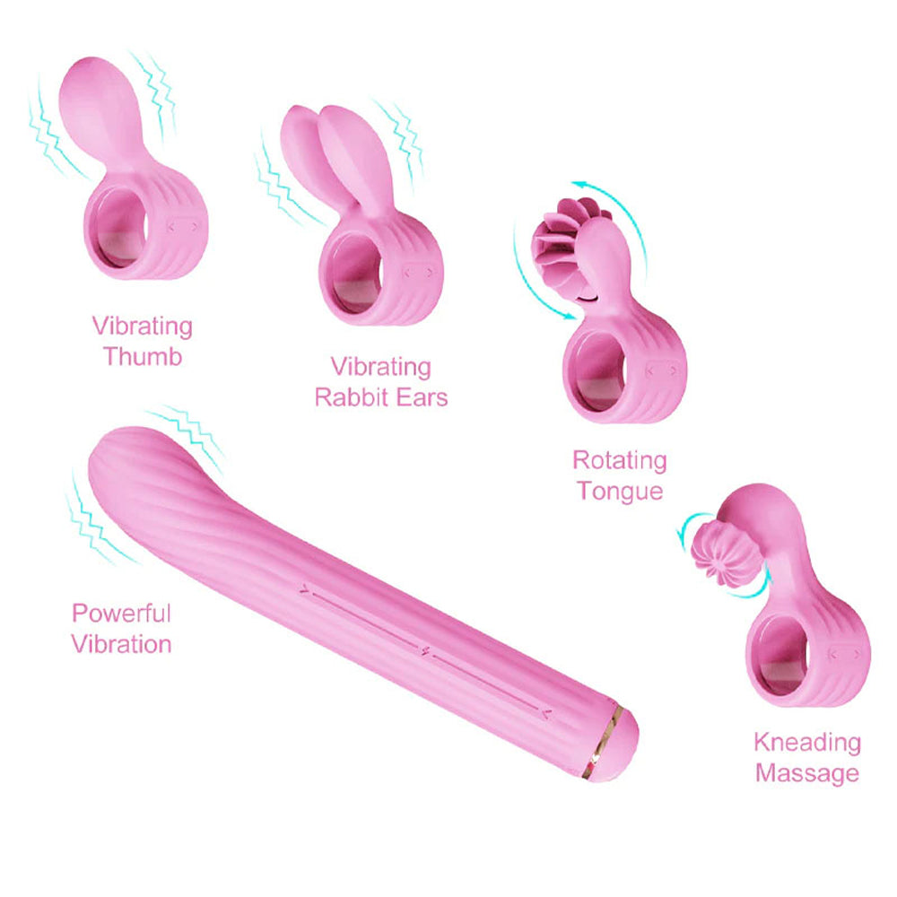 Magic Stick Multi Functioning Vibrator S1 Plus Pink | 4897127060408 | Available at EroticWarehouse.com