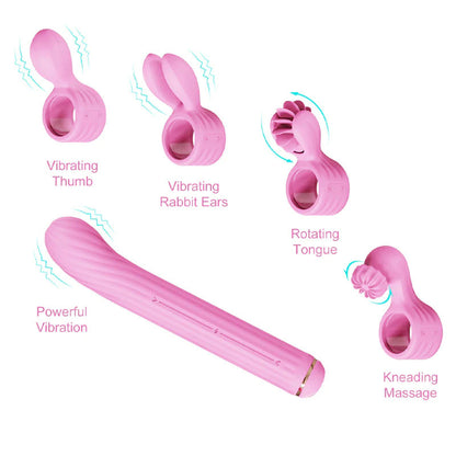 Magic Stick Multi Functioning Vibrator S1 Plus Pink | 4897127060408 | Available at EroticWarehouse.com