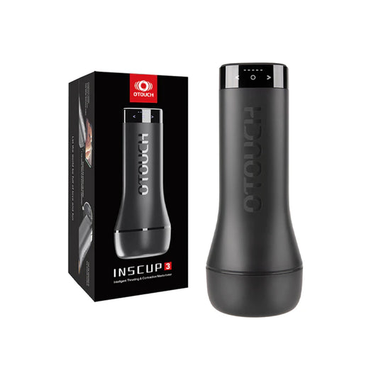 Inscup 3 Vibrating Masturbator Black | 4897127060569 | Available at EroticWarehouse.com