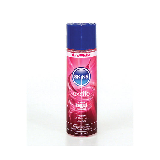 Skins Excite Tingling Water Based Lubricant 4.4 oz. | 5037353004688 | Available at EroticWarehouse.com