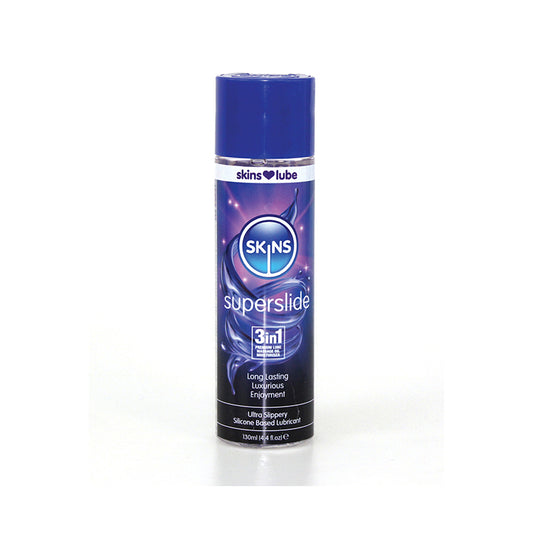 Skins Super Slide Silicone Based Lubricant 4.4 oz. | 5037353004701 | Available at EroticWarehouse.com