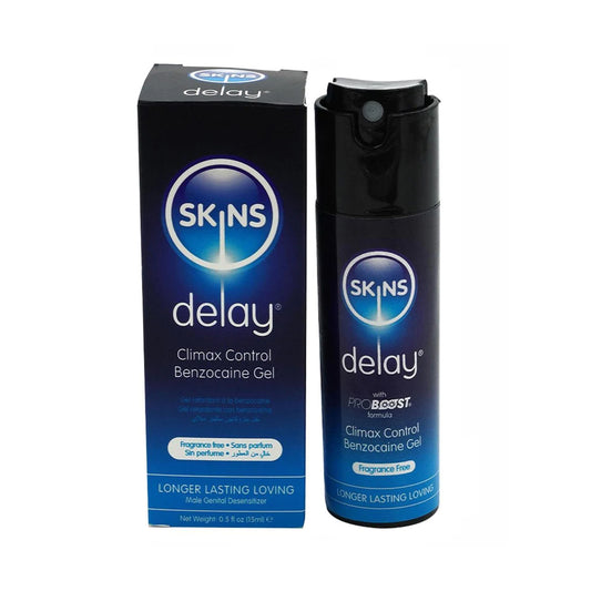 Skins Benzocaine Delay Serum 15 ml. | 5037353004961 | Available at EroticWarehouse.com