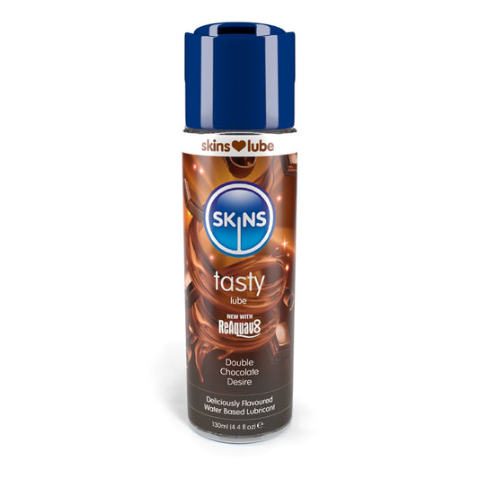 Skins Double Chocolate Water Based Lubricant 4.4 oz. | 5037353005586 | Available at EroticWarehouse.com