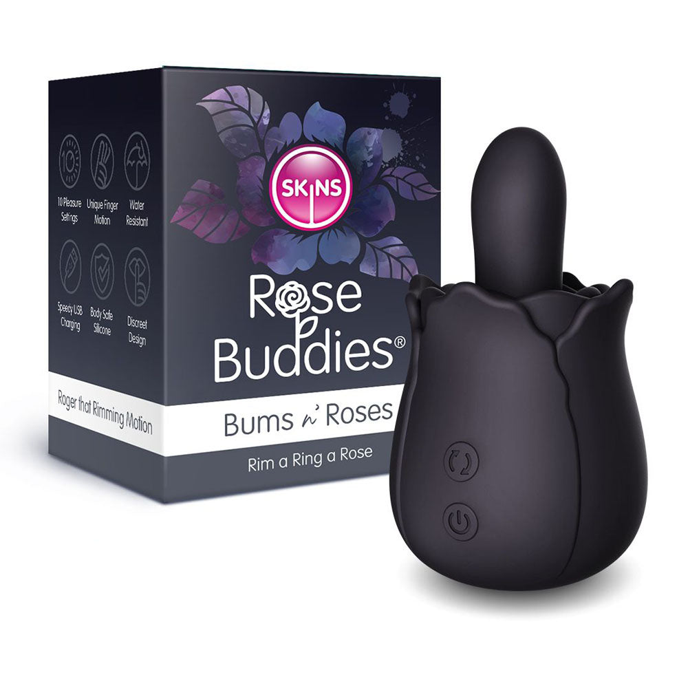 Skins Rose Buddies Bums N Roses Black | 5037353008563 | Available at EroticWarehouse.com