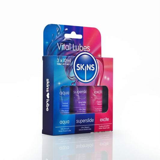 Skins 12 ml. Sampler Tubes Vital 3Pk | 5037353010337 | Available at EroticWarehouse.com