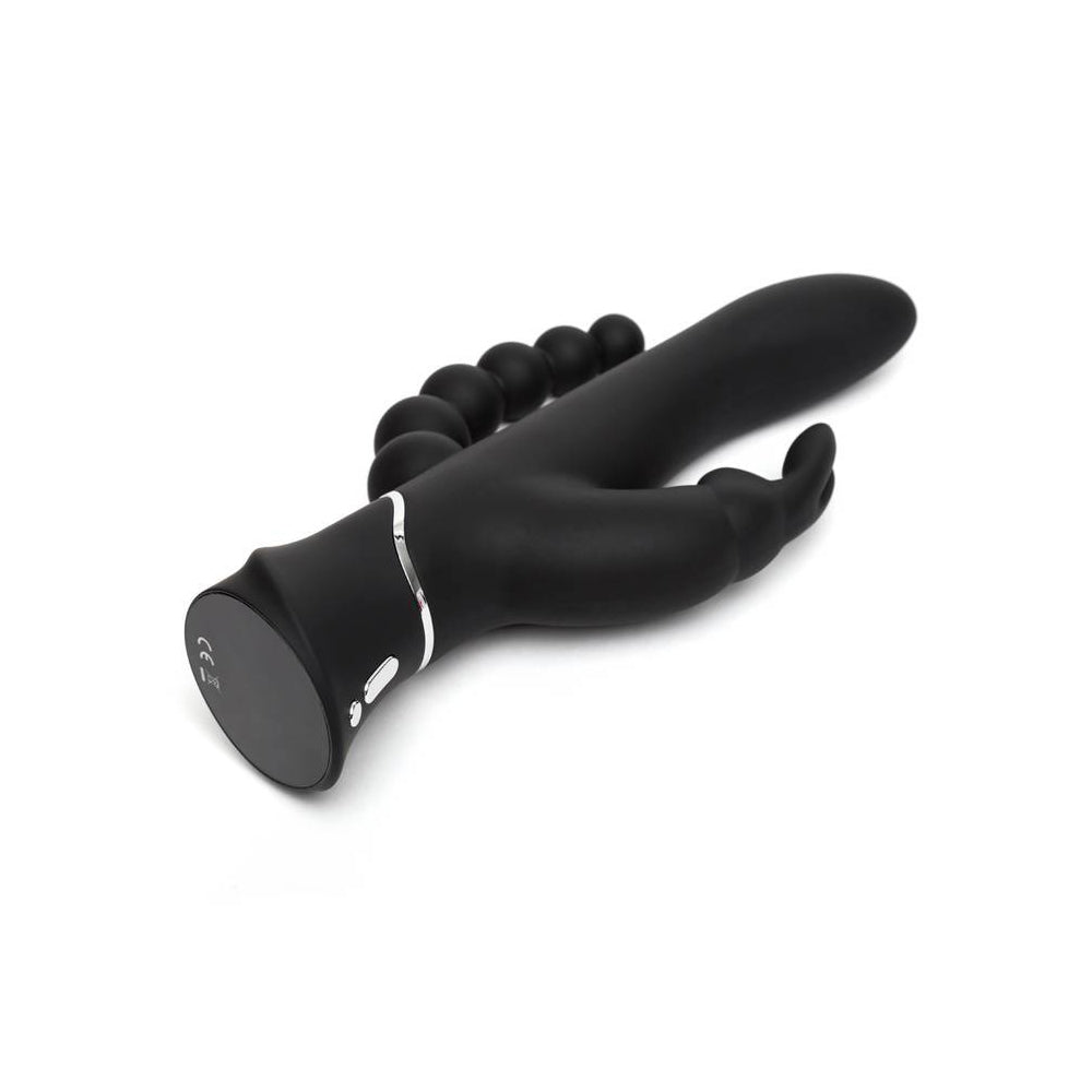 Happy Rabbit Triple Curve Black | 5060020001253 | Available at EroticWarehouse.com