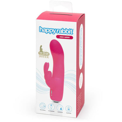 Happy Rabbit Mini Rechargeable Rabbit Vibrator Pink | 5060020006494 | Available at EroticWarehouse.com