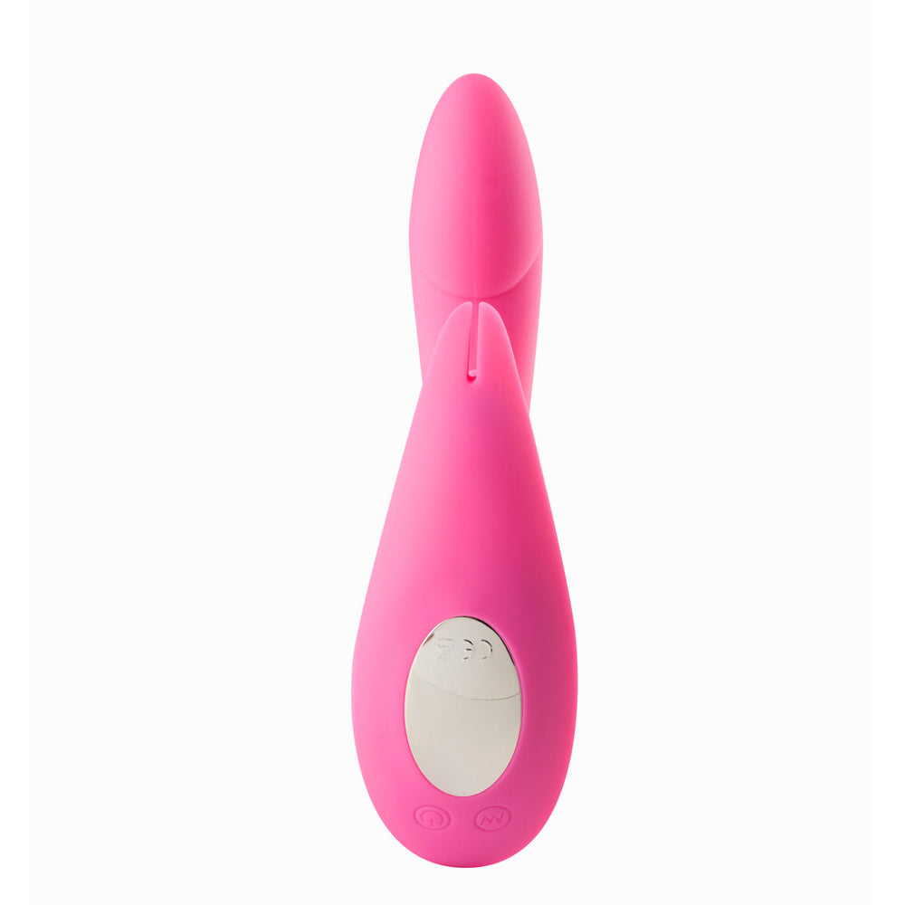 Leah USB Rechargable Silicone 10-Function Rabbit Vibrator Pink | 5060311470676 | Available at EroticWarehouse.com