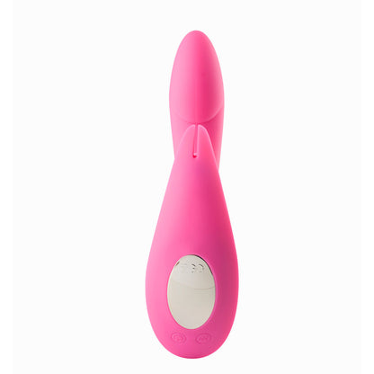 Leah USB Rechargable Silicone 10-Function Rabbit Vibrator Pink | 5060311470676 | Available at EroticWarehouse.com
