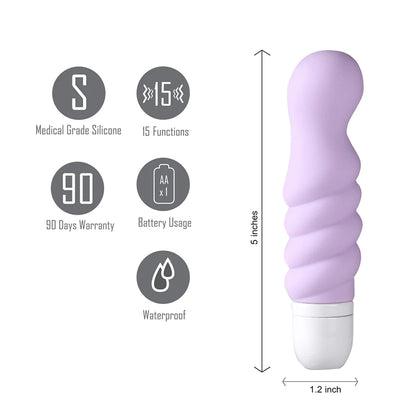 Maia Chloe Twissty 15-Function Mini Vibe Lavander | 5060311472151 | Available at EroticWarehouse.com