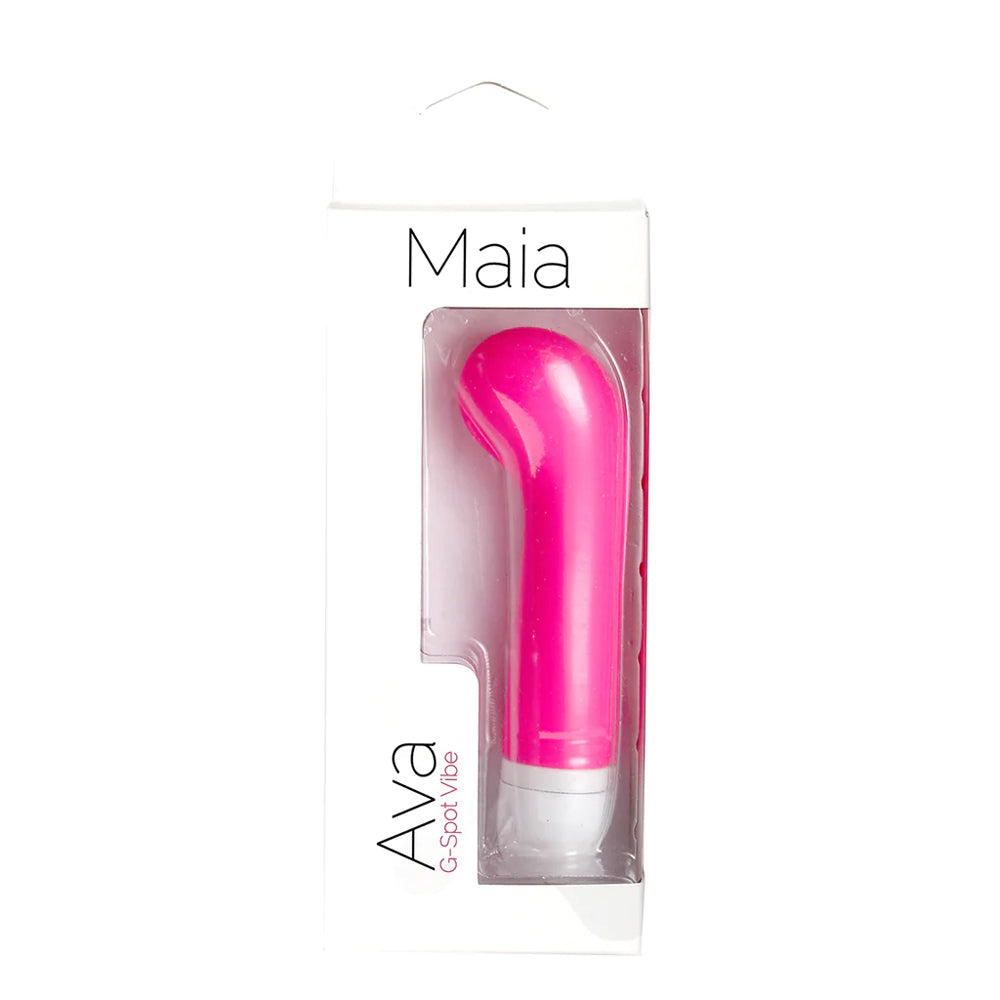 Maia Ava Silicone 15-Function Mini G-Spot Vibe Neon Pink | 5060311472168 | Available at EroticWarehouse.com