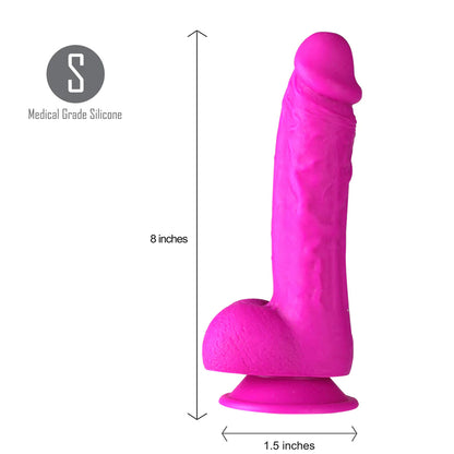 Maia Josi 8'' Realistic Suction Cup Dong Purple | 5060311472212 | Available at EroticWarehouse.com