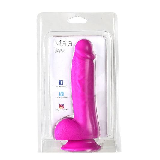 Maia Josi 8'' Realistic Suction Cup Dong Purple | 5060311472212 | Available at EroticWarehouse.com