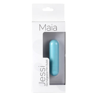 Maia Jessi USB Rechargeable Super Charged Mini Bullet Teal Blue | 5060311472526 | Available at EroticWarehouse.com