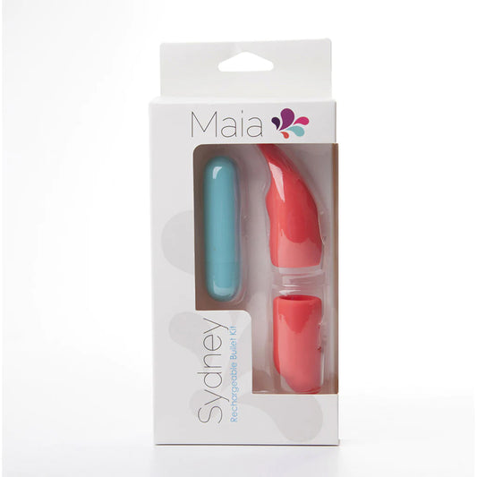 Maia Sydney USB Rechargeable Mini Bullet with 2 Silicone Sleeves | 5060311472601 | Available at EroticWarehouse.com