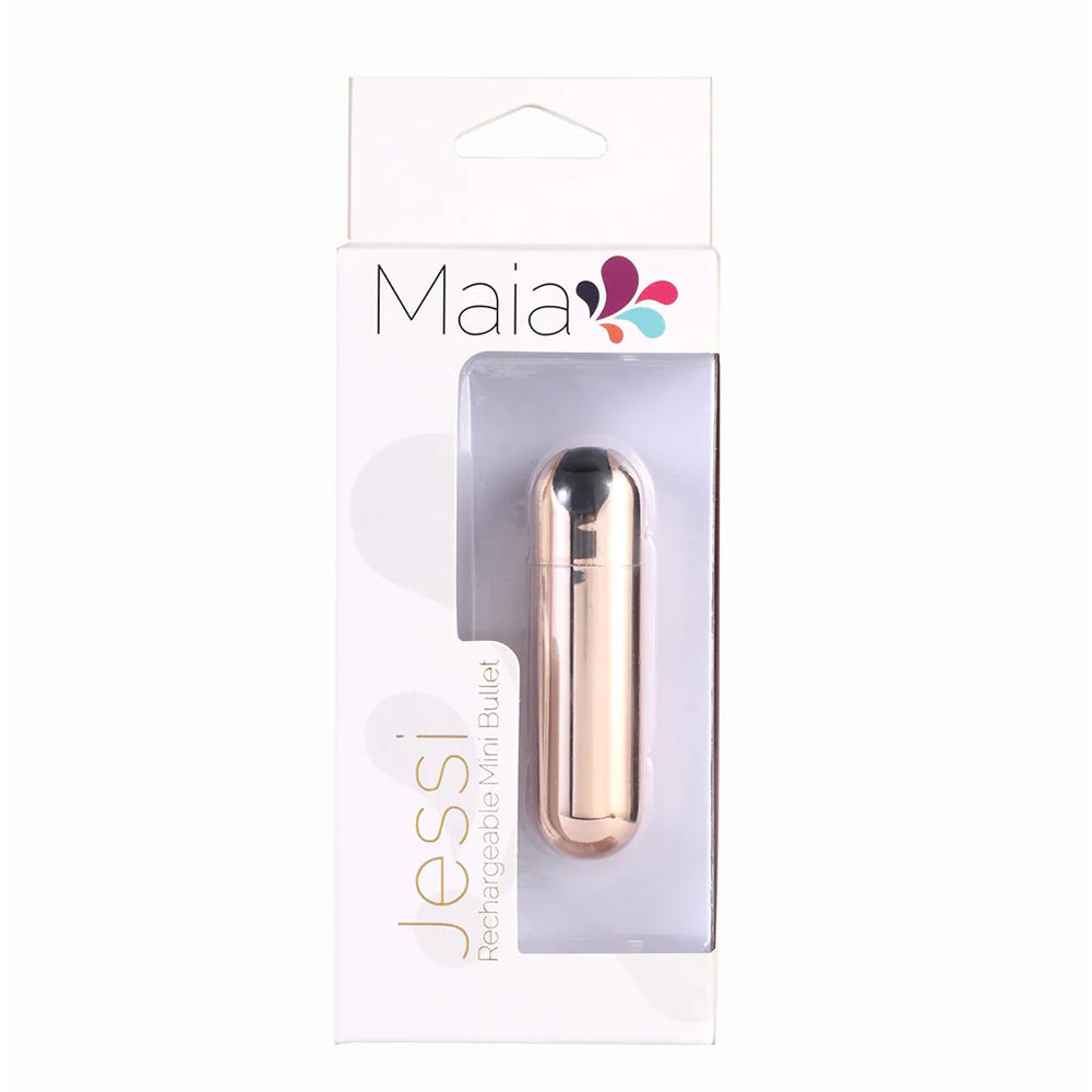 Maia Jessi GOLD USB Rechargeable Super Charged Mini Bullet | 5060311472618 | Available at EroticWarehouse.com