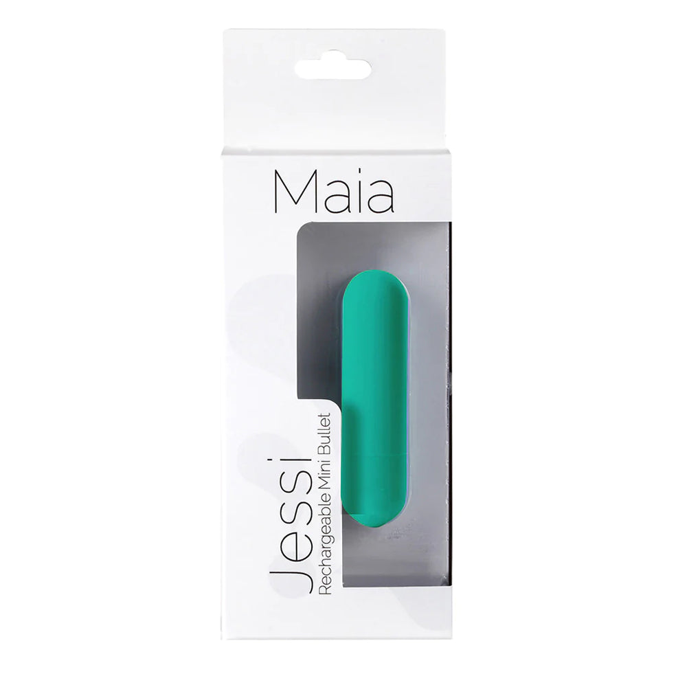 Maia Jessi USB Rechargeable Super Charged Mini Bullet EMERALD | 5060311472632 | Available at EroticWarehouse.com