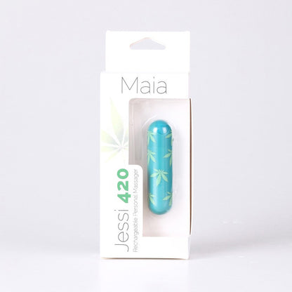 Maia Jessi 420 Green Mini Bullet | 5060311472687 | Available at EroticWarehouse.com
